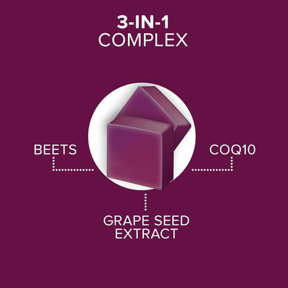 Qunol Beets Chews with CoQ10 & Grape Seed Extract – 90 Chews