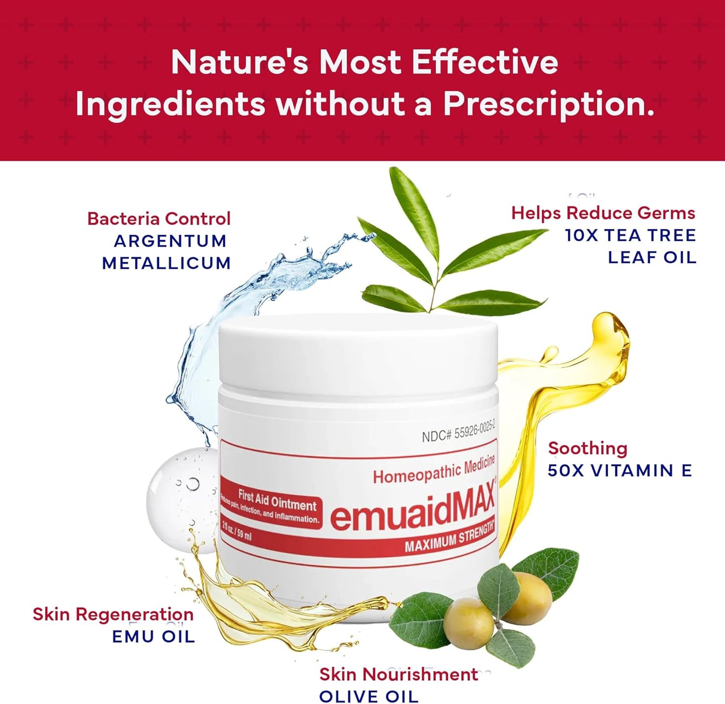Emuaid EMUAIDMAX Topical Ointment 0.5 oz – Maximum Strength Skin Care Ointment