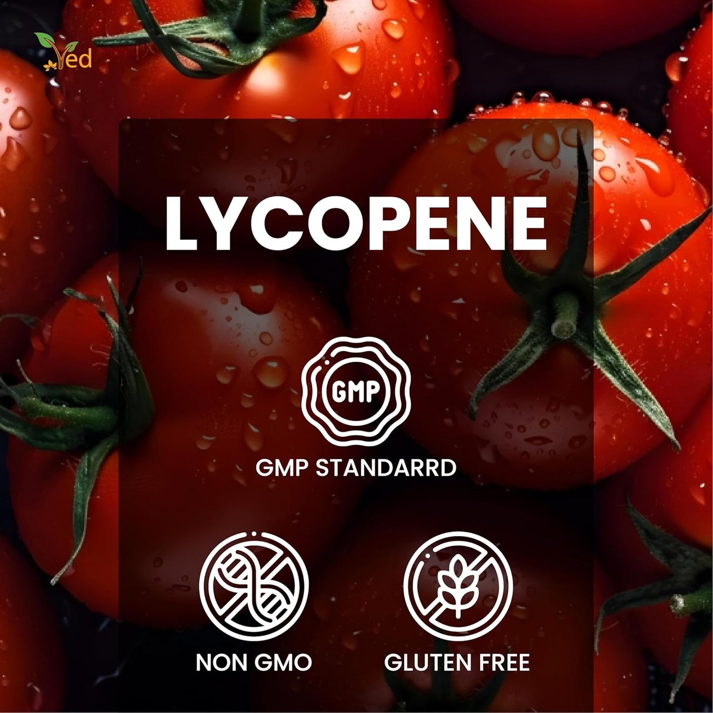 Ved Lycopene 500 mg Softgels – Antioxidant Supplement, 90 Count, 6-Month Supply (Pack of 2)