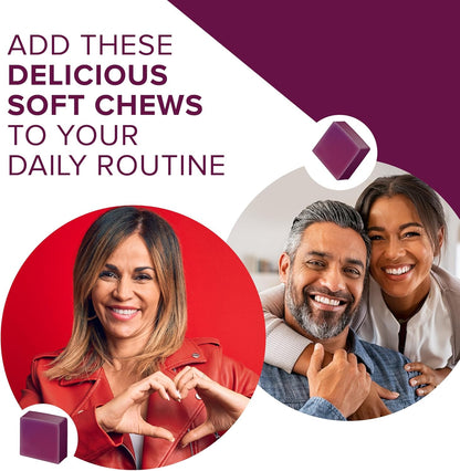 Qunol Beets Chews with CoQ10 & Grape Seed Extract – 90 Chews