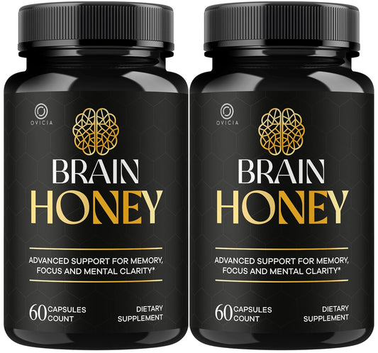 Brain Honey Capsules – Dietary Supplement for Daily Wellness, 120 Count (2pack)