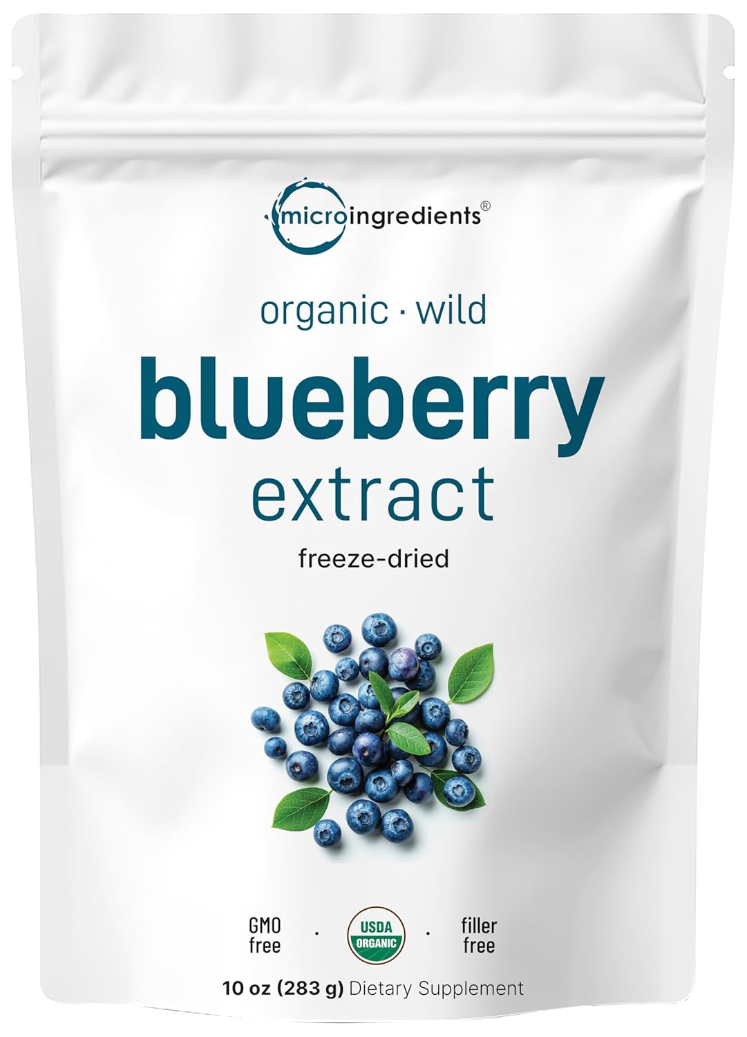 Organic Blueberry Extract Powder 10oz – 100% Natural Fruit Powder for Drinks & Smoothies
