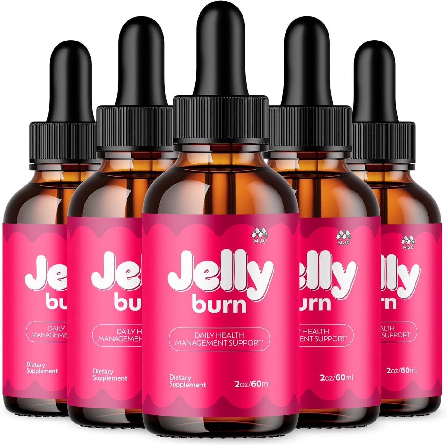 Jelly Burn Liquid Drops Supplement – 5 Pack, 150 Servings