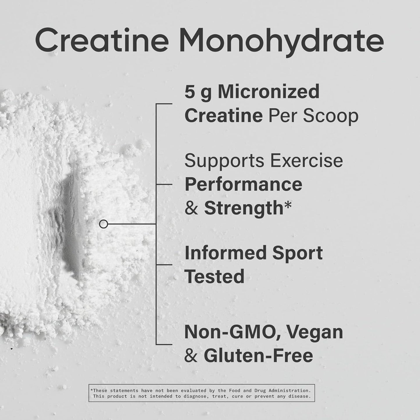 Sports Research Creatine Monohydrate Powder – 5 g Micronized Creatine, 35.27 oz