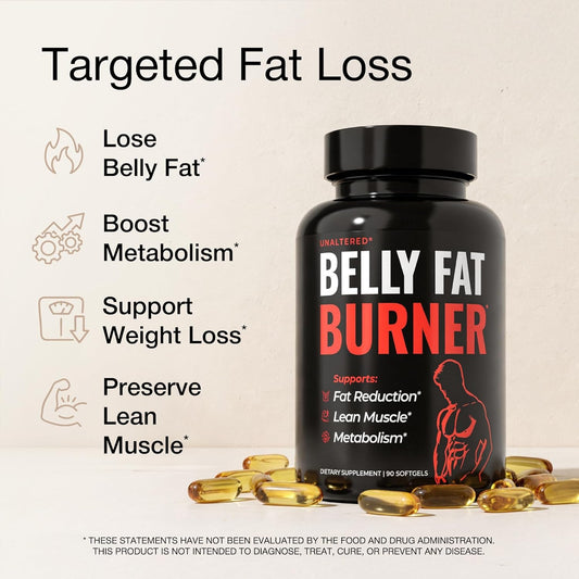 UNALTERED CLA 90 Softgel Capsules – Metabolism & Fitness Support Supplement for Men