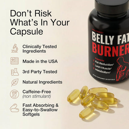 UNALTERED CLA 90 Softgel Capsules – Metabolism & Fitness Support Supplement for Men