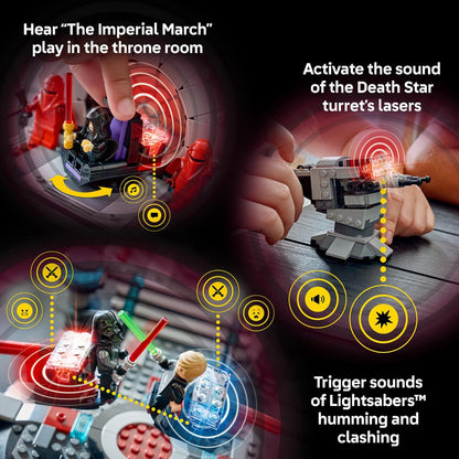 LEGO Star Wars SMART Play Throne Room Duel & A-Wing Set – Interactive SMART Brick Toy for Kids 9+, Gift for Boys & Girls – 75427