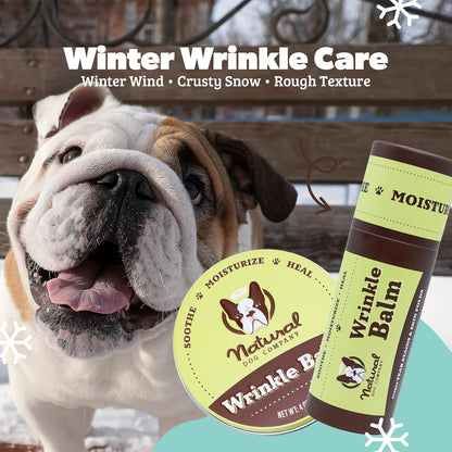 Natural Dog Company Wrinkle Balm – Lick-Safe Skin Care for Dogs, 2 oz Stick