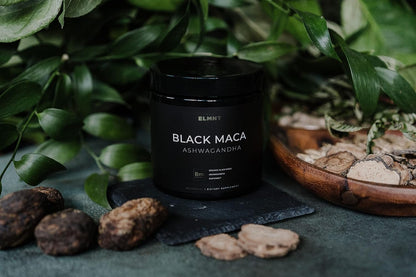 Organic Black Maca Root 40,000mg 40:1 Extract with Ashwagandha – Gelatinized Maca Peruana, High Potency, Capsules