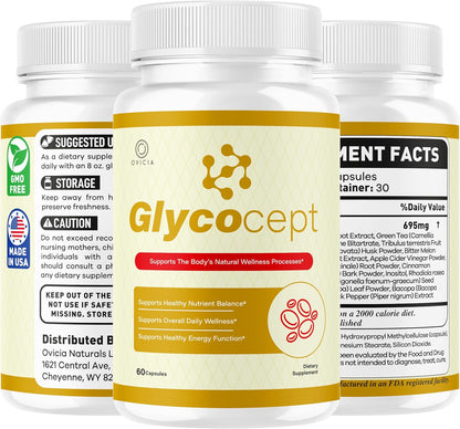 Glycocept Advanced Formula Capsules – Daily Dietary Supplement for General Wellness Support, 120Capsules (60-Day Supply) (Copy)