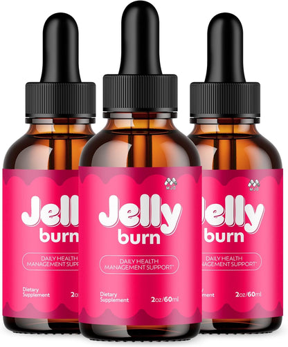 Jelly Burn Liquid Drops Supplement – 3 Pack, 90 Servings