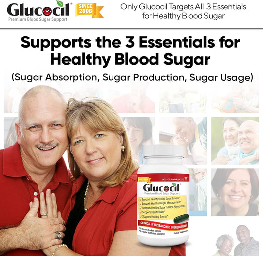 Glucocil Softgels – Dietary Supplement, 60 Count