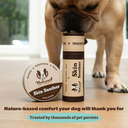 Natural Dog Company Skin Soother Balm – Dog Moisturizer with Coconut Oil, Calendula & Vitamin E, 2 oz Stick