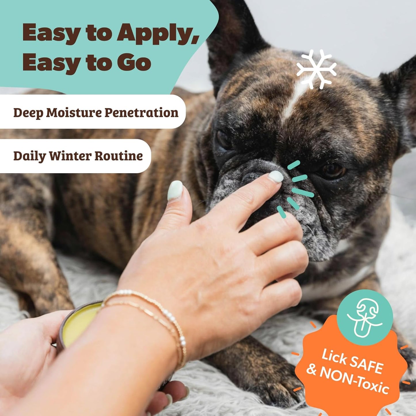 Natural Dog Company Snout Soother Balm – Dog Nose Balm with Coconut Oil & Shea Butter, 2 oz Stick