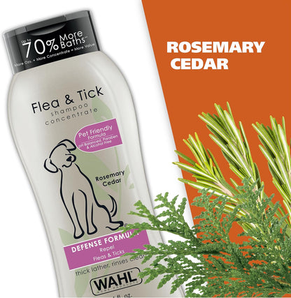 Wahl USA Dog Shampoo – Rosemary & Cedar Scent, 24 Oz, Pet Grooming Formula