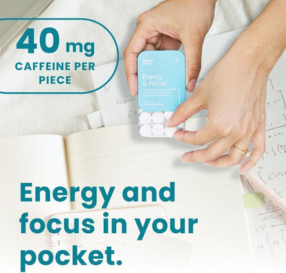 Neuro Energy & Focus Mints – Sugar-Free with 40mg Natural Caffeine, L-Theanine & B Vitamins, Vegan Peppermint, 72 Count
