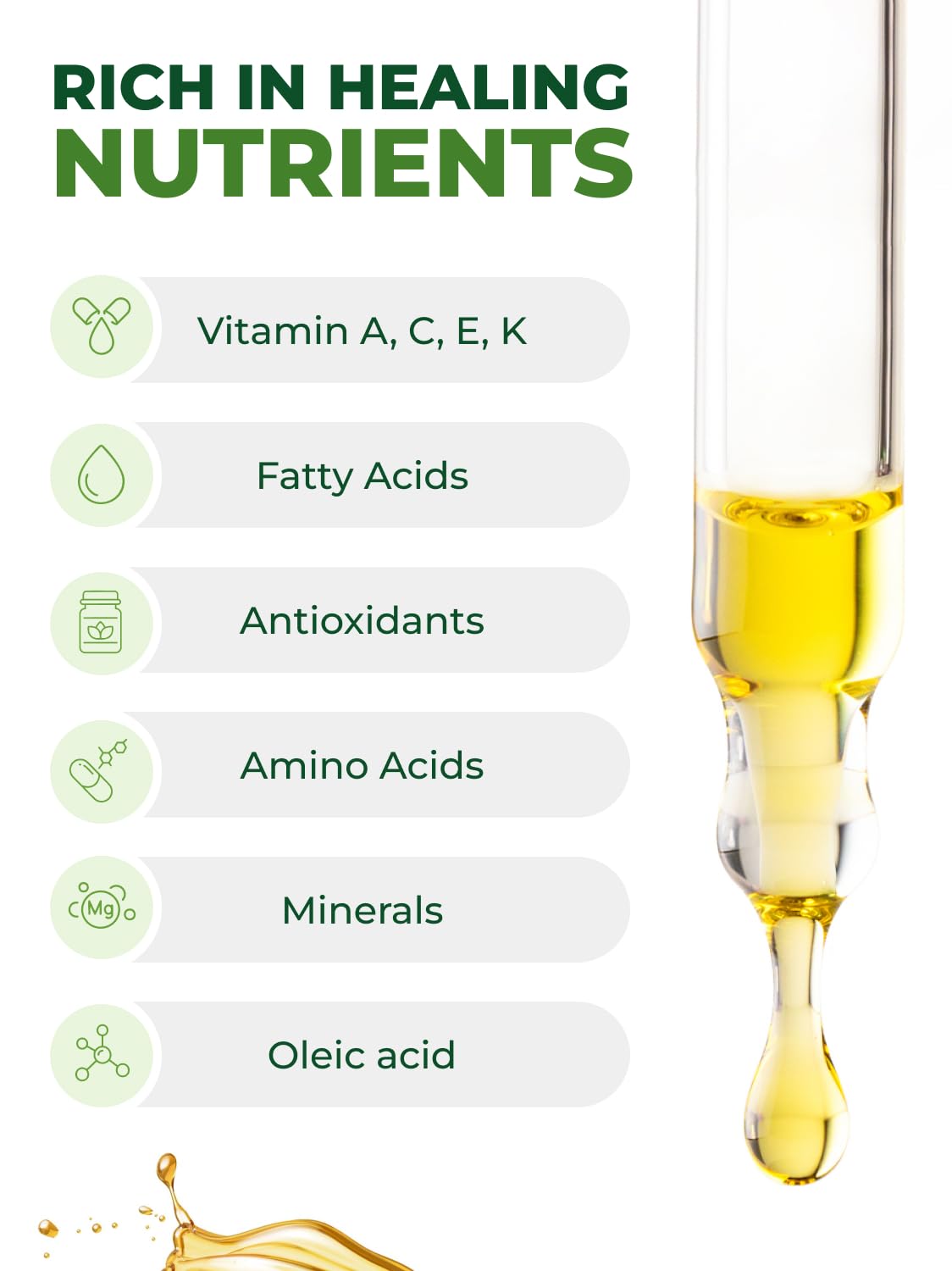 Organic Moringa Seed Oil 2 oz – 100% Pure Cold Pressed Unrefined Moringa Oleifera Oil for Skin & Hair, Food Grade