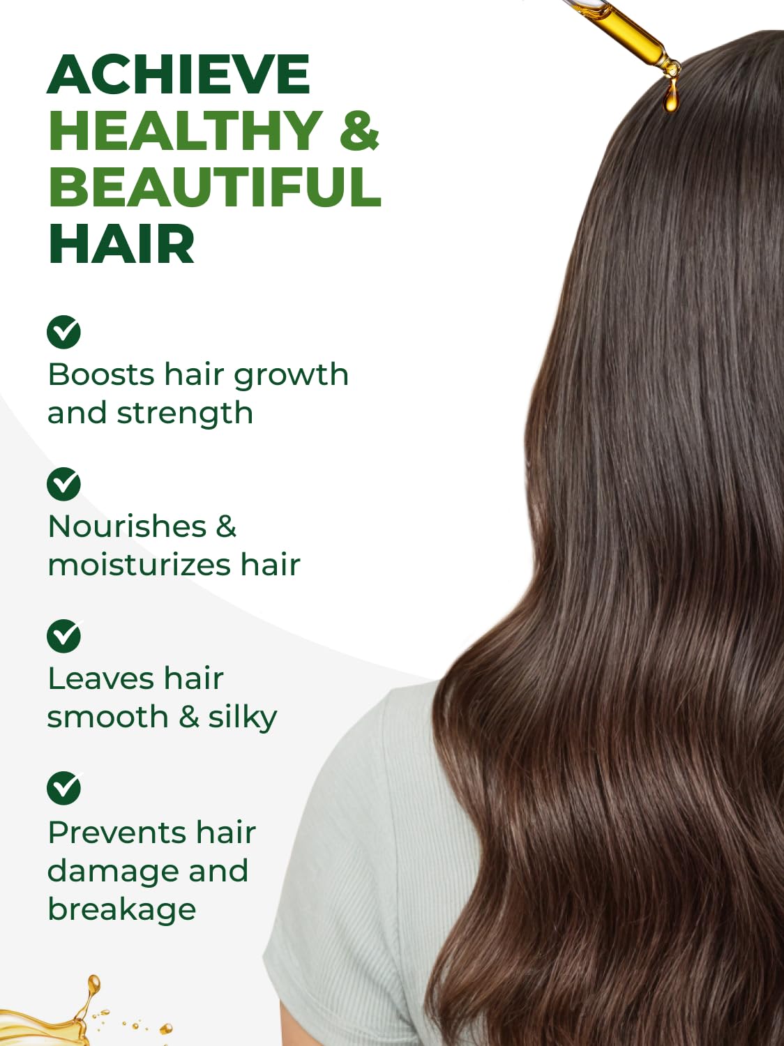 Organic Moringa Seed Oil 2 oz – 100% Pure Cold Pressed Unrefined Moringa Oleifera Oil for Skin & Hair, Food Grade