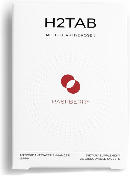 Molecular H2TAB Hydrogen Water Tablets with Magnesium – Raspberry Flavor, 12 PPM Hydrogen Tablets for Drinking Water, 30 Count