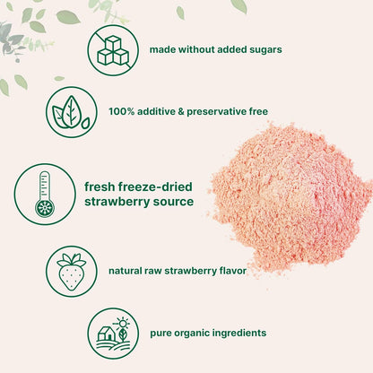 Organic Strawberry Powder 1lb – 100% Natural Fruit Powder for Drinks, Smoothies & Baking