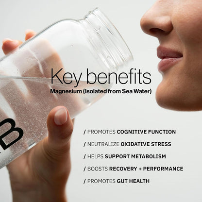 Molecular H2TAB Hydrogen Water Tablets with Magnesium – Raspberry Flavor, 12 PPM Hydrogen Tablets for Drinking Water, 30 Count