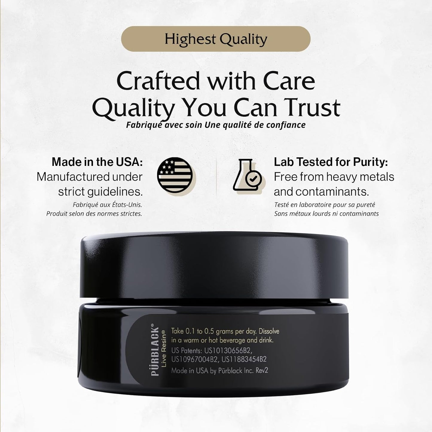 Purblack Pure Himalayan Shilajit Resin  | 60 Servings | USA Made