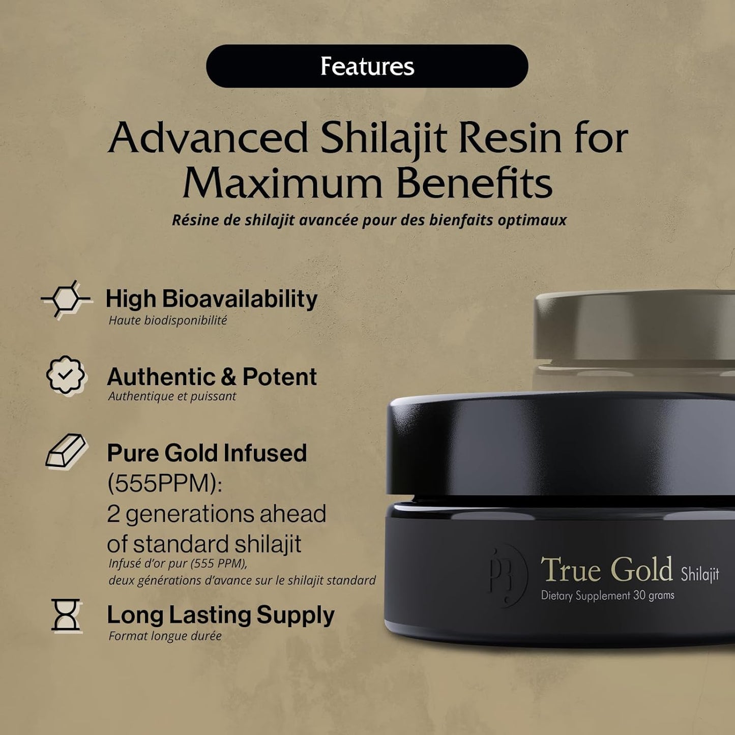 Purblack Pure Himalayan Shilajit Resin  | 60 Servings | USA Made